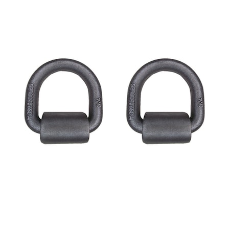 Tie 4 Safe 3/4" Weld On Lashing D-Ring w/ Cap, WLL, 8,800 lbs., PK2 FH23-34-2